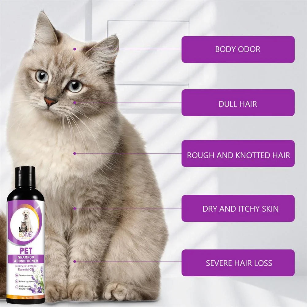 Waggie™ - Natural Shampoo & Conditioner (Tear-Free, Anti-Flea, Tick, & Mosquito)