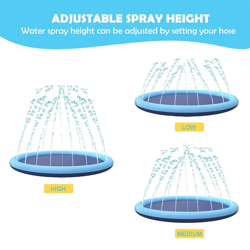 WagPool™ - Splash Sprinkling Dog Pool
