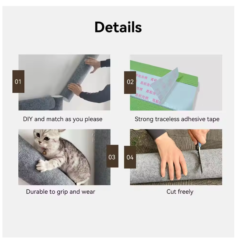WagPost™ - Sticky Cat Wall Climbing Post (Strong Adhesive)