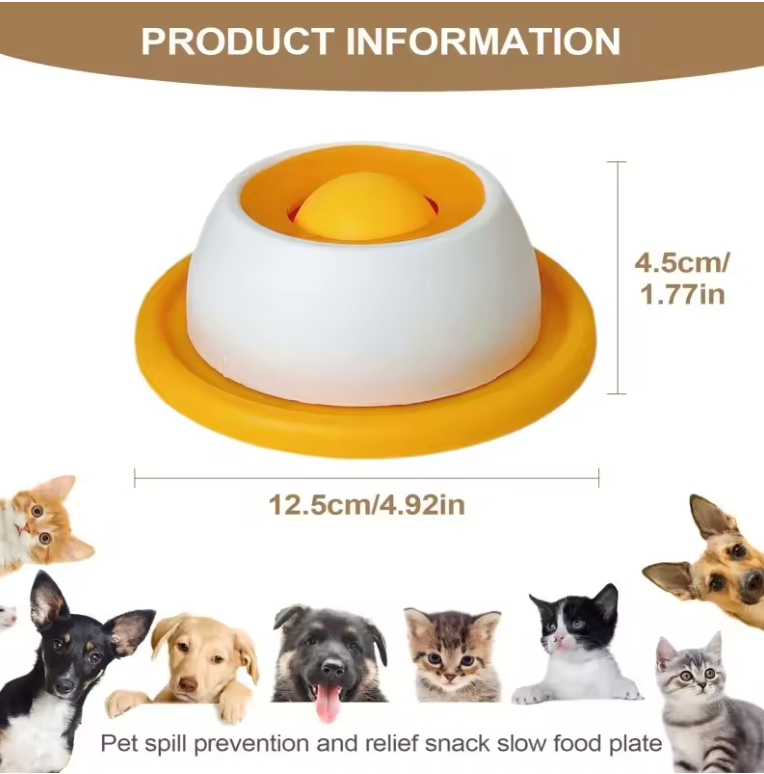 WagBowl Licker™ - Slow Feeder Licking Ball for Dogs & Cats (No Mess)