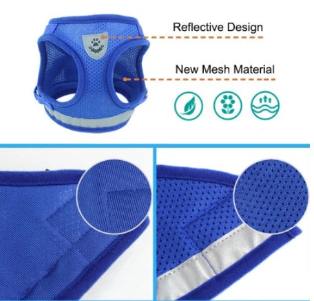 WagVest™ - Reflective Pet Harness (Adjustable & Breathable) + FREE Leash!