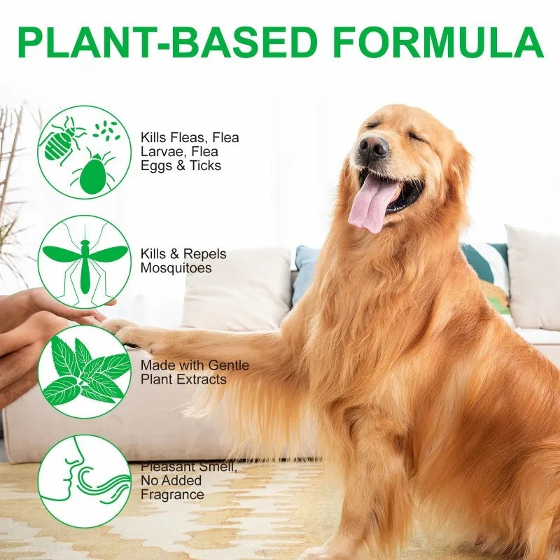 WagAway™ - Long-Lasting Natural Flea, Tick & Bed Bug Spray for Pets/People/Home (600+ Sprays)